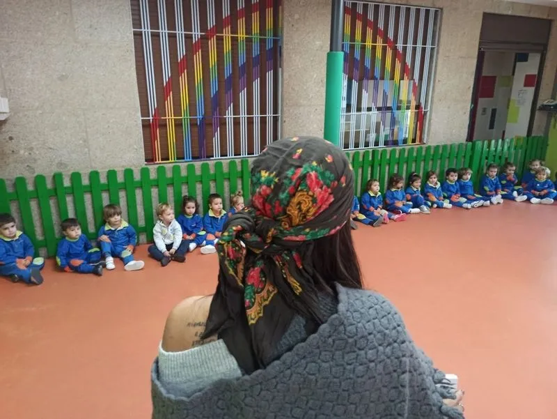Fiesta del Magosto en el colegio Marista Champagnat de Salamanca