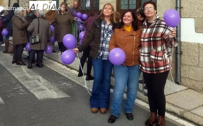 Acto reivindicativo en Villavieja de Yeltes contra la violencia de género 