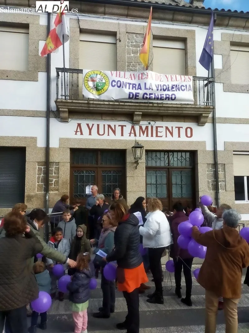 Acto reivindicativo en Villavieja de Yeltes contra la violencia de género 