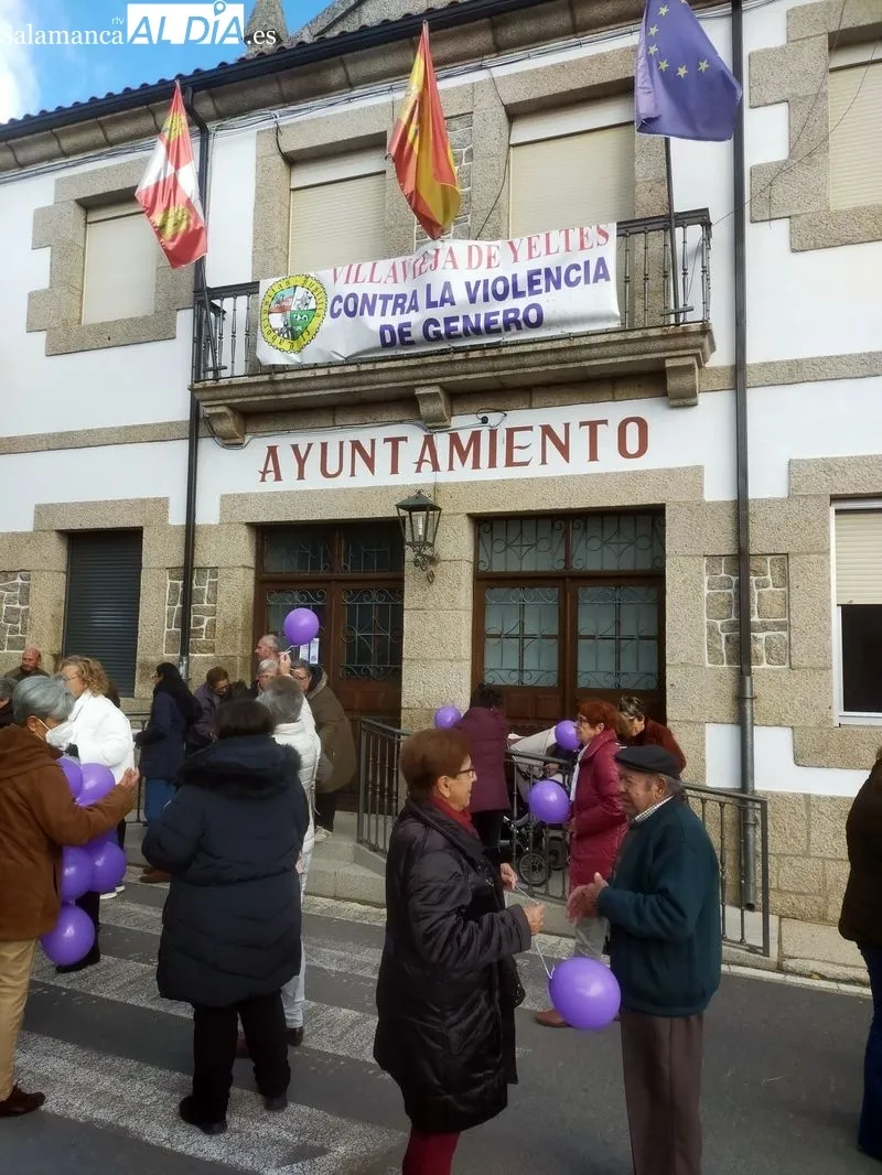 Acto reivindicativo en Villavieja de Yeltes contra la violencia de género 