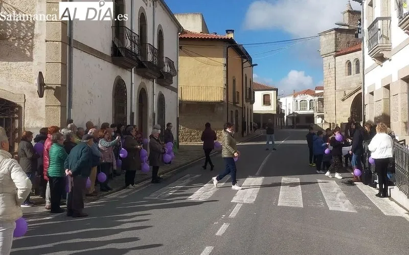 Acto reivindicativo en Villavieja de Yeltes contra la violencia de género 