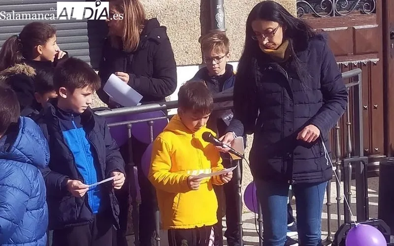 Acto reivindicativo en Villavieja de Yeltes contra la violencia de género 