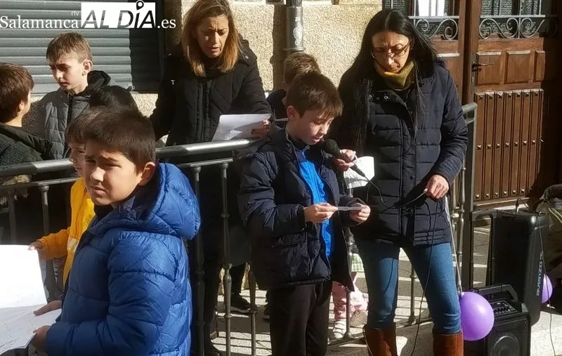 Acto reivindicativo en Villavieja de Yeltes contra la violencia de género 