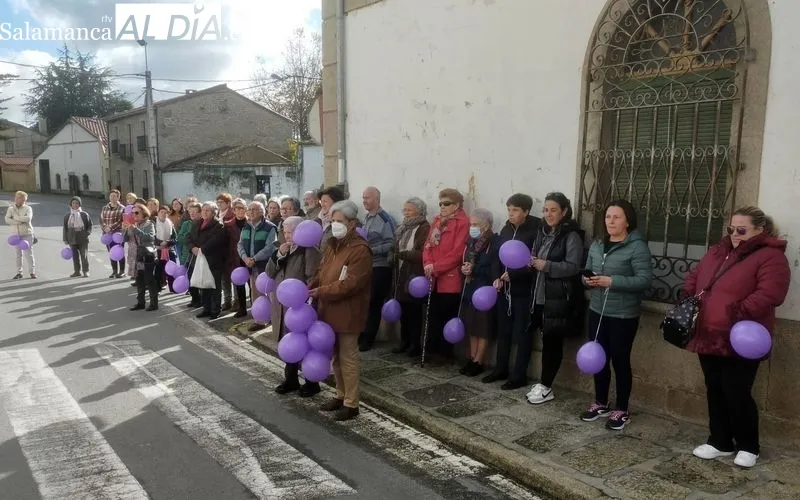 Acto reivindicativo en Villavieja de Yeltes contra la violencia de género 