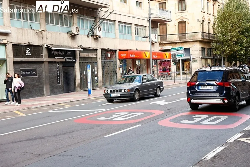 Zona con limitación de velocidad en el centro  |  Foto: David Sañudo