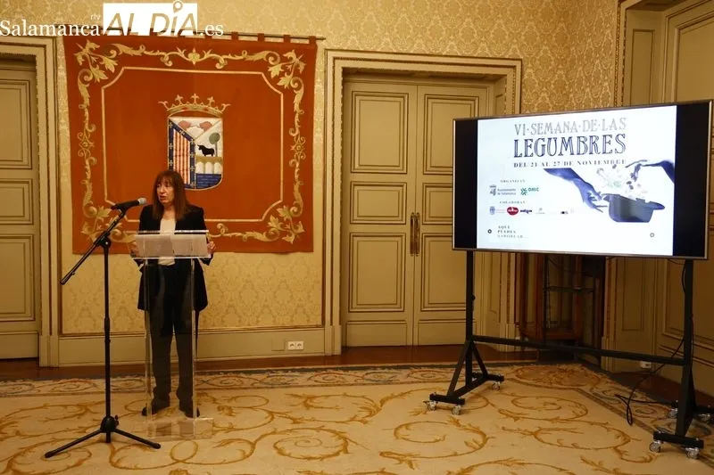 Presentación en el Ayuntamiento de Salamanca de la VI Semana de las Legumbres. Foto de David Sañudo