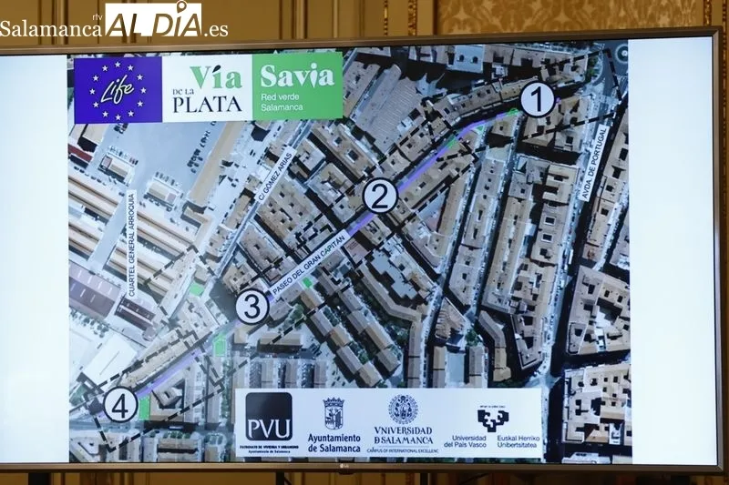La concejala de Medio Ambiente, Miryam Rodríguez, en la presentación de este proyecto de la calle Gran Capitán. Foto de David Sañudo