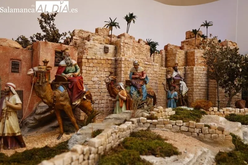 Belén en el patio del Palacio de la Salina. Foto de David Sañudo