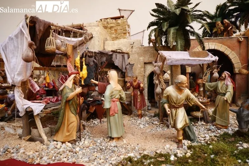 Belén en el patio del Palacio de la Salina. Foto de David Sañudo