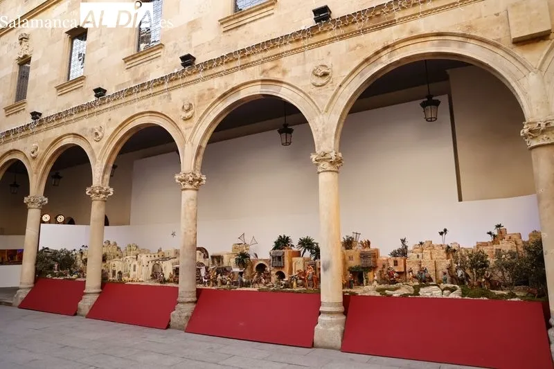 Belén en el patio del Palacio de la Salina. Foto de David Sañudo