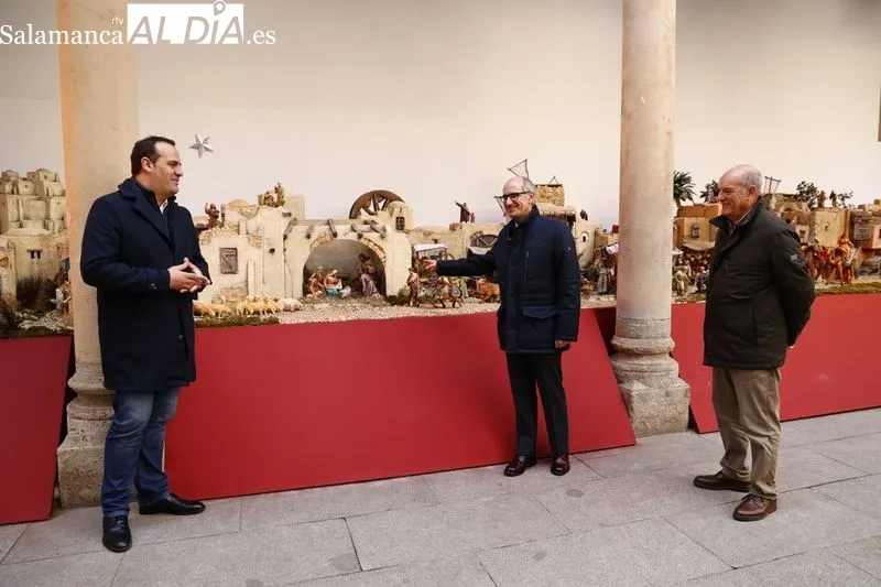Belén en el patio del Palacio de la Salina. Foto de David Sañudo