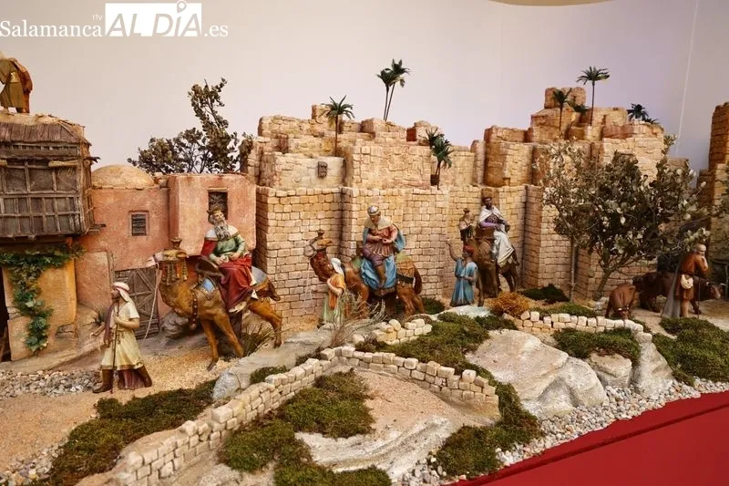 Belén en el patio del Palacio de la Salina. Foto de David Sañudo