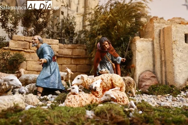Belén en el patio del Palacio de la Salina. Foto de David Sañudo