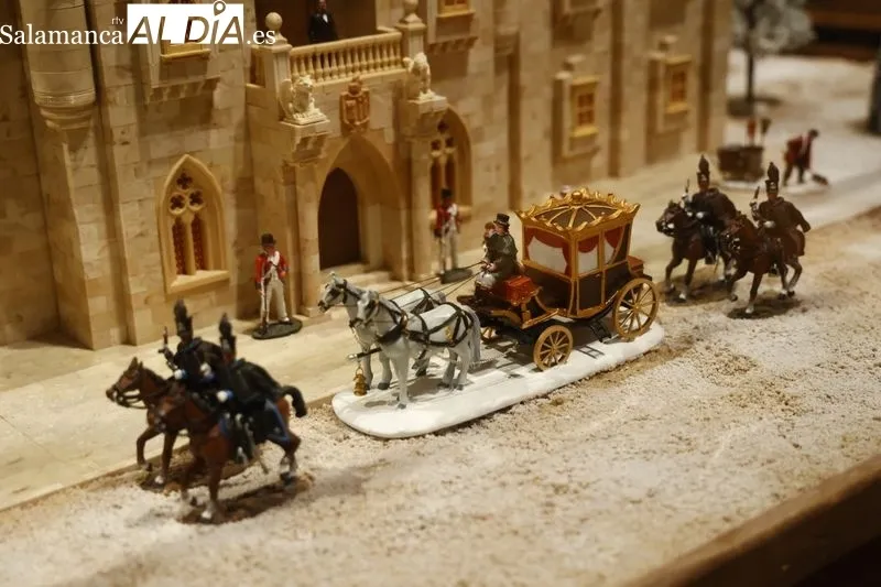 Exposición de monumentos realizados con piezas de Exin Castillos, en el convento de Las Claras