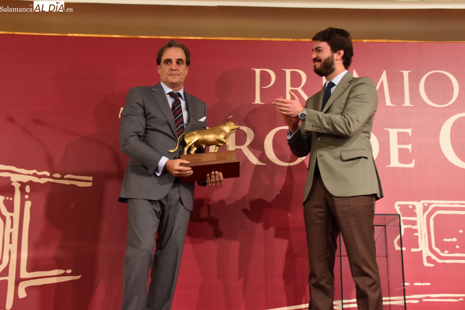 Entrega del premio ‘Toro de Oro’ en su XLVI edición en el salón de actos de la Delegación Territorial de la Junta en Salamanca. Fotos: Vanesa Martins