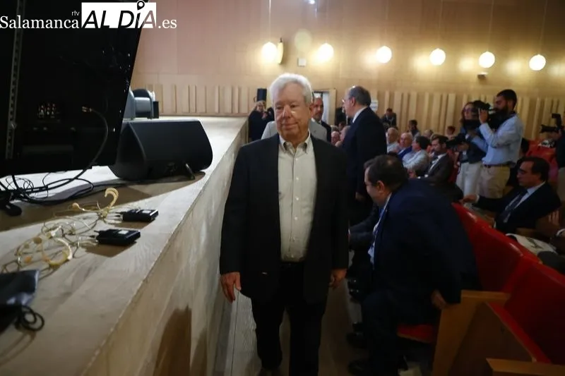 El Nobel de Economía en 2017, el estadounidense Richard H. Thaler, en la apertura del I Congreso Internacional sobre Economía de la Longevidad, en el Colegio Arzobispo Fonseca. Foto de David Sañudo