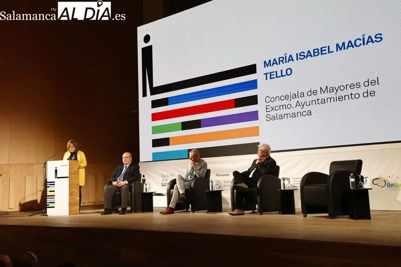 El Nobel de Economía en 2017, el estadounidense Richard H. Thaler, en la apertura del I Congreso Internacional sobre Economía de la Longevidad, en el Colegio Arzobispo Fonseca. Foto de David Sañudo