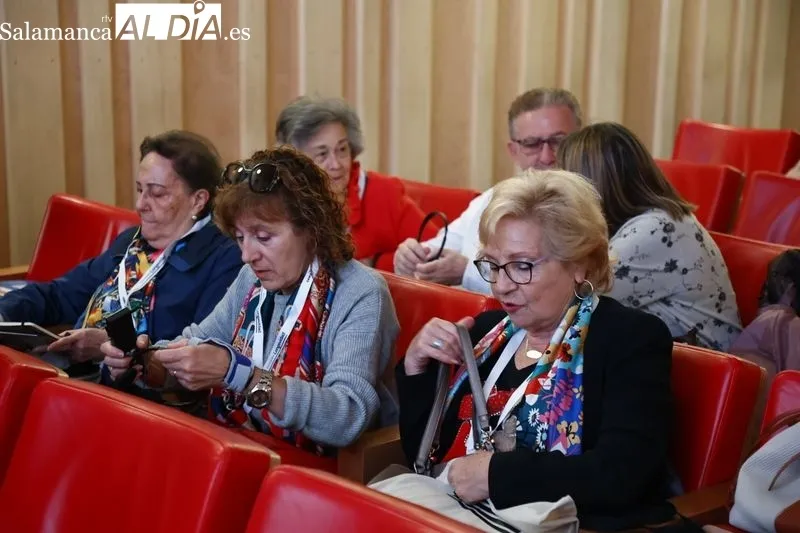 El Nobel de Economía en 2017, el estadounidense Richard H. Thaler, en la apertura del I Congreso Internacional sobre Economía de la Longevidad, en el Colegio Arzobispo Fonseca. Foto de David Sañudo