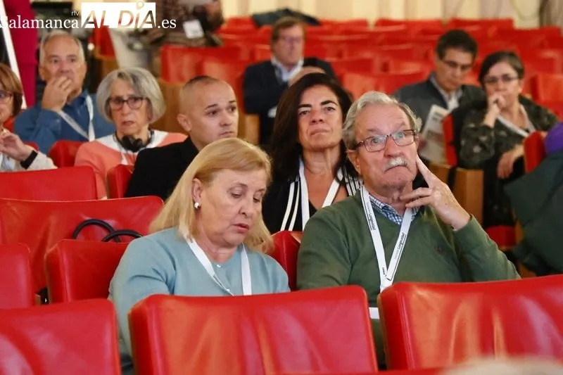 El Nobel de Economía en 2017, el estadounidense Richard H. Thaler, en la apertura del I Congreso Internacional sobre Economía de la Longevidad, en el Colegio Arzobispo Fonseca. Foto de David Sañudo