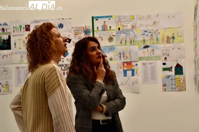 Exposición del concurso de dibujos en el Centro Municipal Integrado Julián Sánchez ‘El Charro’. Fotos: Vanesa Martíns