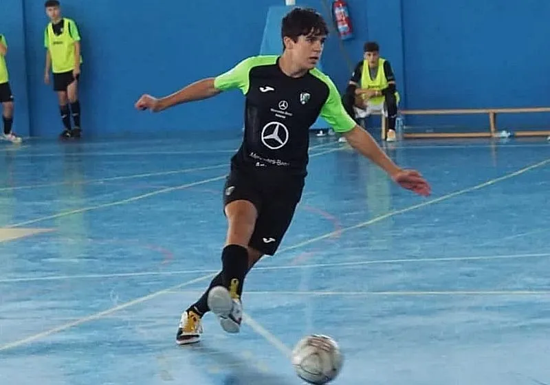 José David Pérez Vicente con al Selección Sub-19 de fútbol sala de Castilla y León