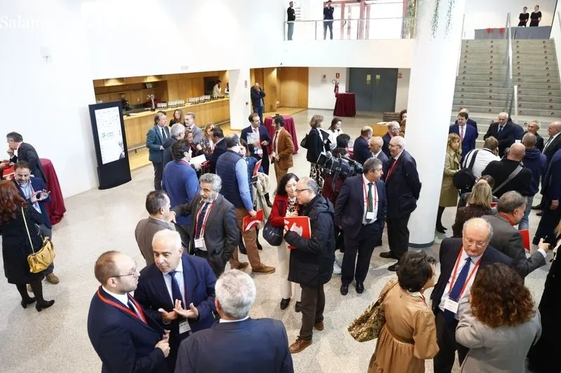 Clausura del III Congreso del Libro Blanco para el Desarrollo de Salamanca celebrado esta mañana en el Palacio de Congresos, con la presencia del presidente de la Junta de Castilla y León, Alfonso Fernández Mañueco