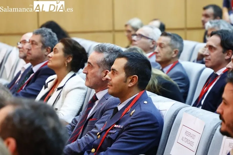 Clausura del III Congreso del Libro Blanco para el Desarrollo de Salamanca celebrado esta mañana en el Palacio de Congresos, con la presencia del presidente de la Junta de Castilla y León, Alfonso Fernández Mañueco