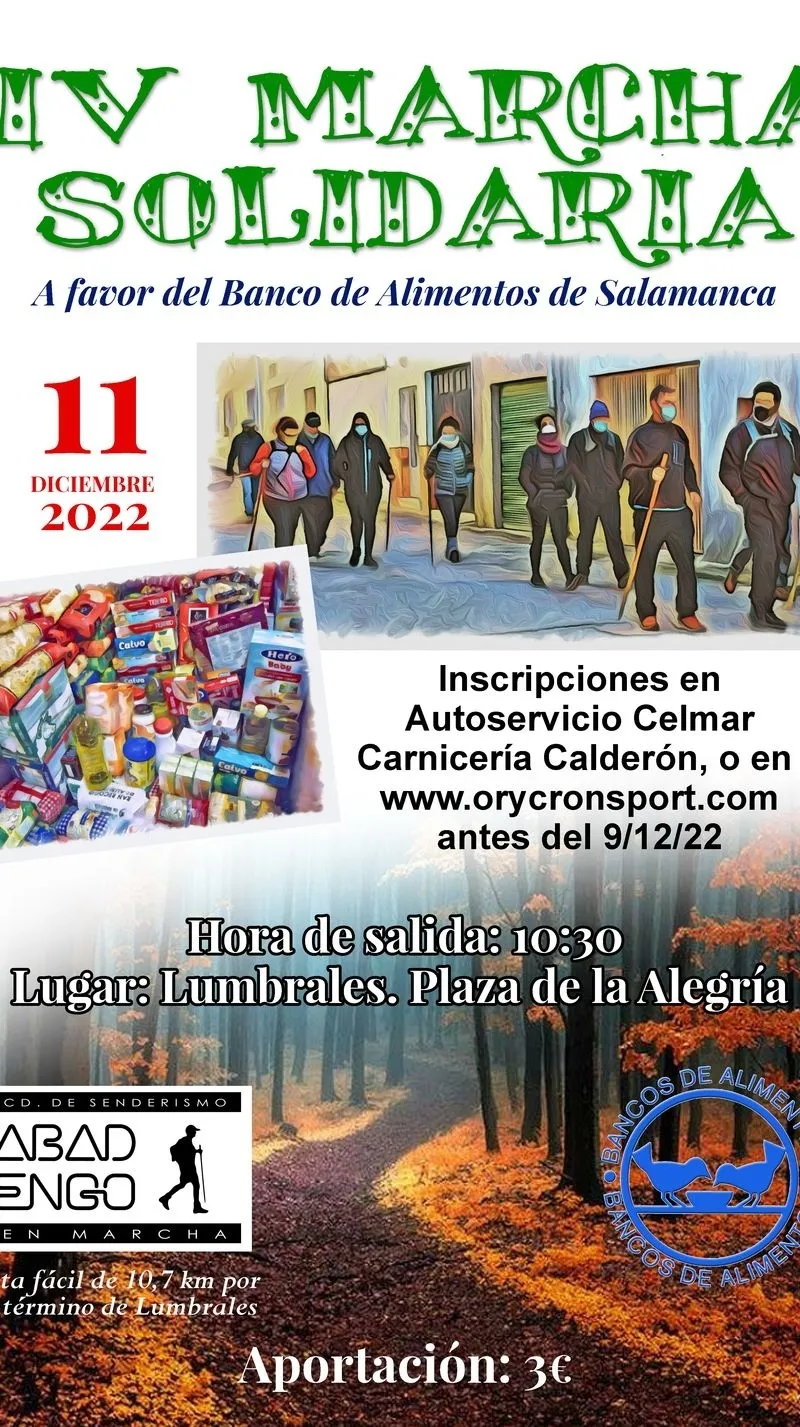 Senderistas participantes en la ruta solidaria celebrada en 2021
