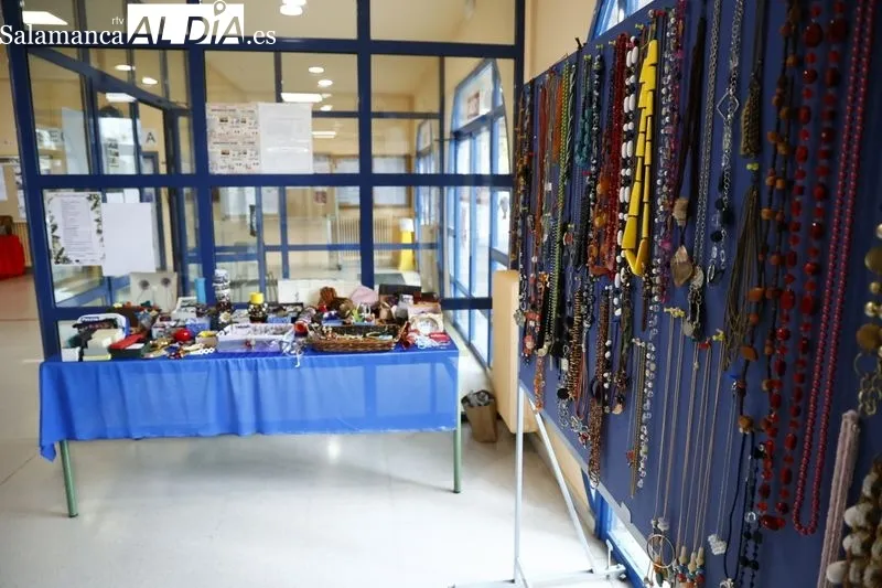 Mercadillo Solidario Europeo en la Escuela Oficial de Idiomas, calle Peña de Francia 46. Foto de David Sañudo