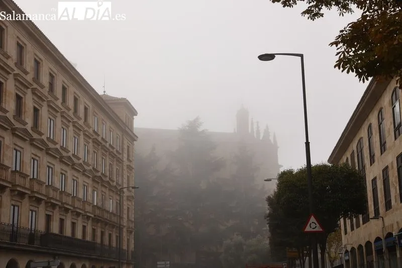 Efectos de la niebla de este martes en Salamanca