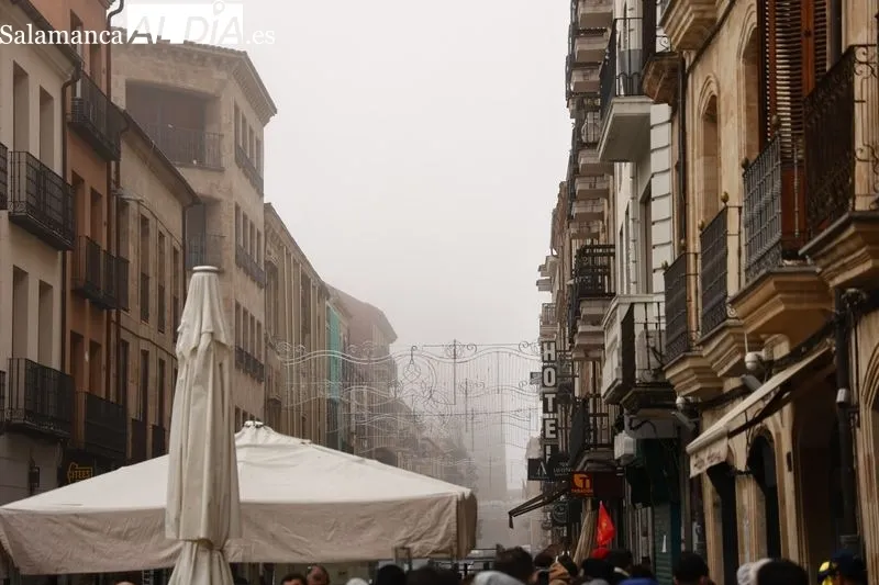 Efectos de la niebla de este martes en Salamanca