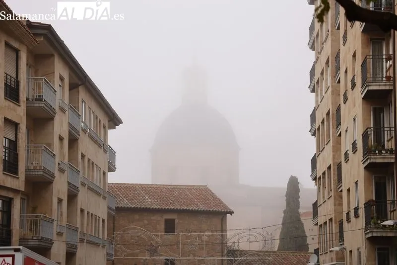 Efectos de la niebla de este martes en Salamanca
