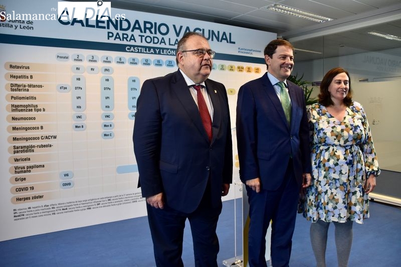 Presentación en Salamanca del nuevo calendario de vacunación del Sistema Público de Salud de Castilla y León. Foto de Vanesa Martins