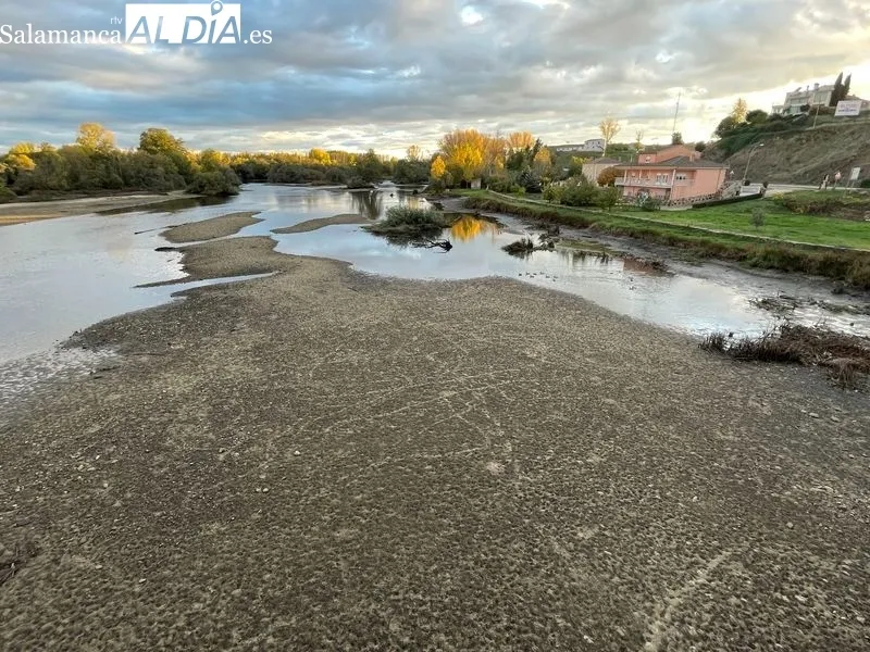 Foto 13 - El r&iacute;o Tormes, con el caudal bajo a su paso por Alba