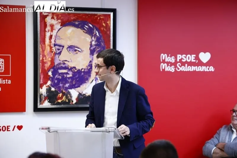 Debate de los candidatos a las primarias del PSOE para aspirar a la Alcaldía de Salamanca, Soledad Murillo y José Luis Mateos. Fotos: David Sañudo