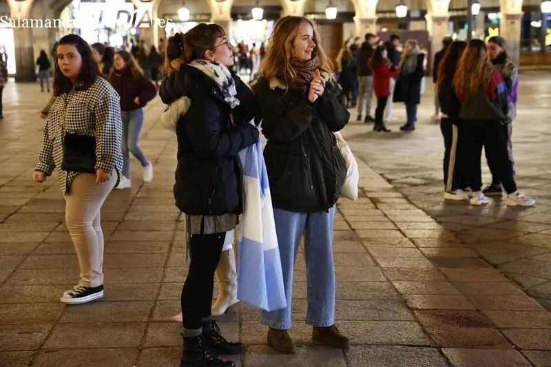 Galería de imágenes de los argentinos celebrando el Mundial en Salamanca / Fotos: David Sañudo