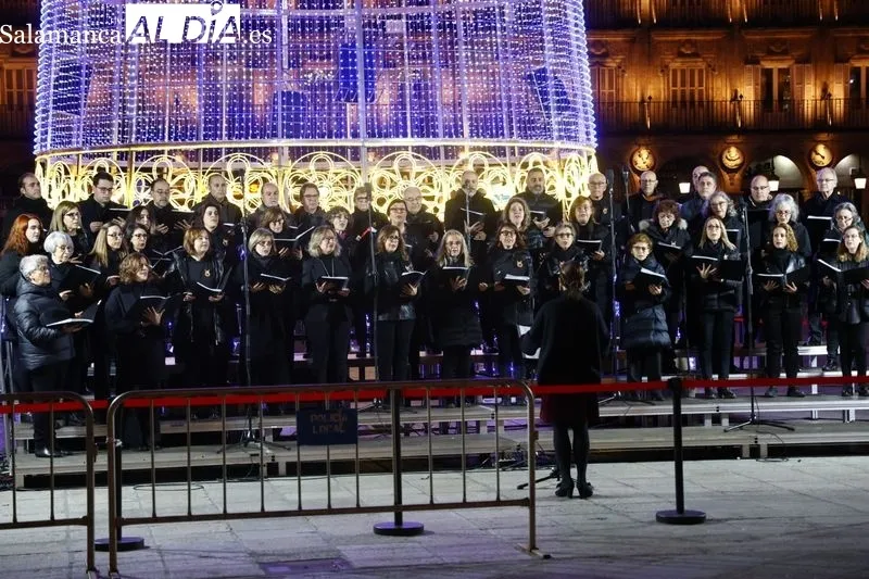 Concierto del Parentum Chorus en la Plaza Mayor. Fotos: David Sañudo