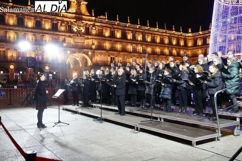 Concierto del Parentum Chorus en la Plaza Mayor. Fotos: David Sañudo