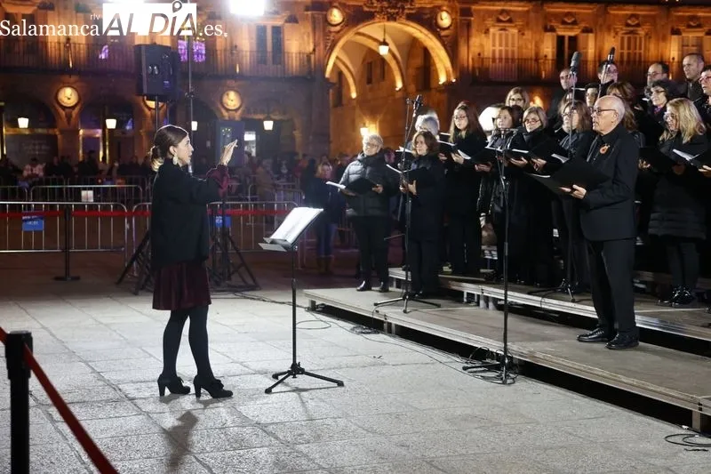  Concierto del Parentum Chorus en la Plaza Mayor. Fotos: David Sañudo