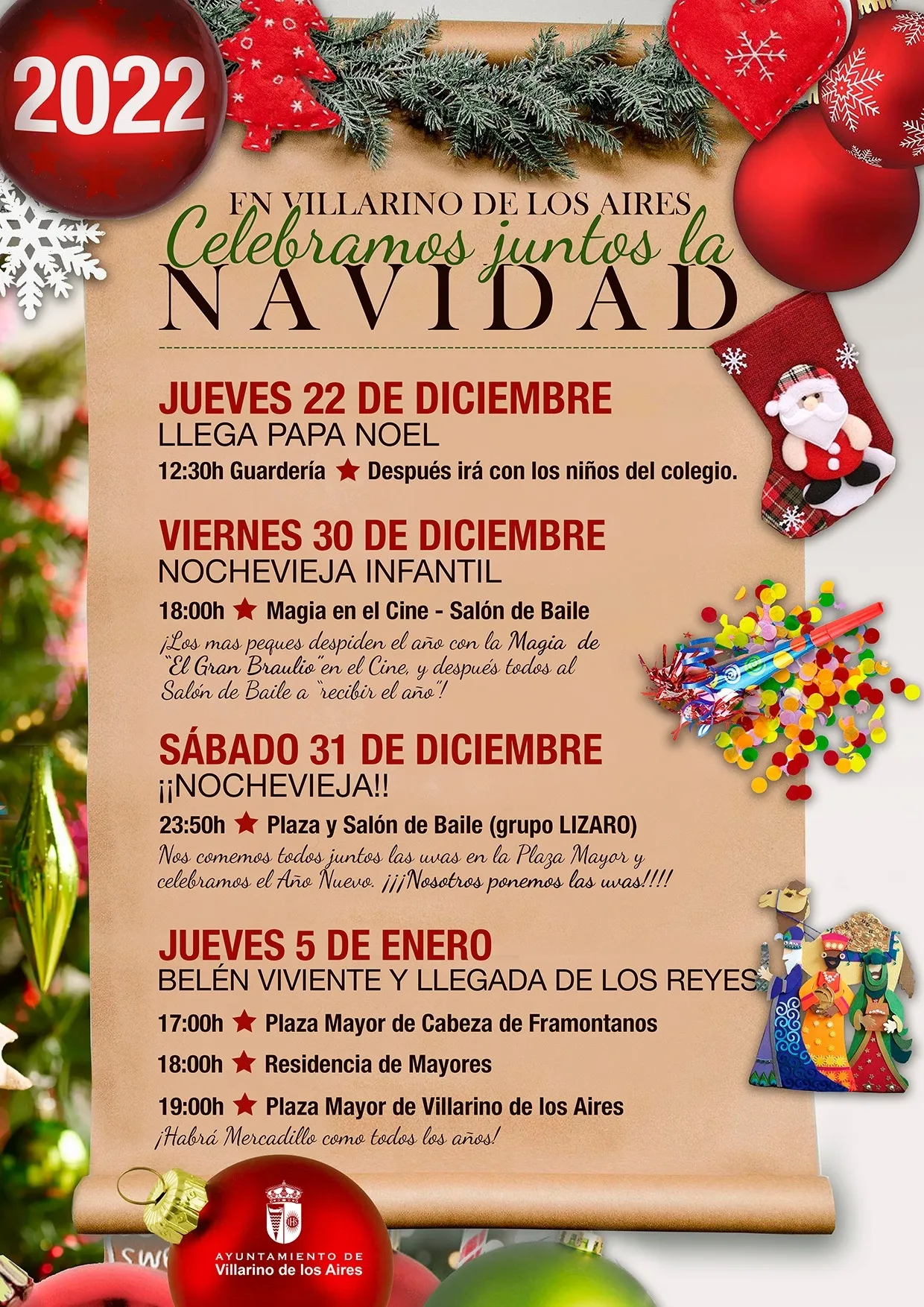 Foto 3 - Villarino tendr&aacute; Nochevieja infantil y bel&eacute;n viviente estas navidades