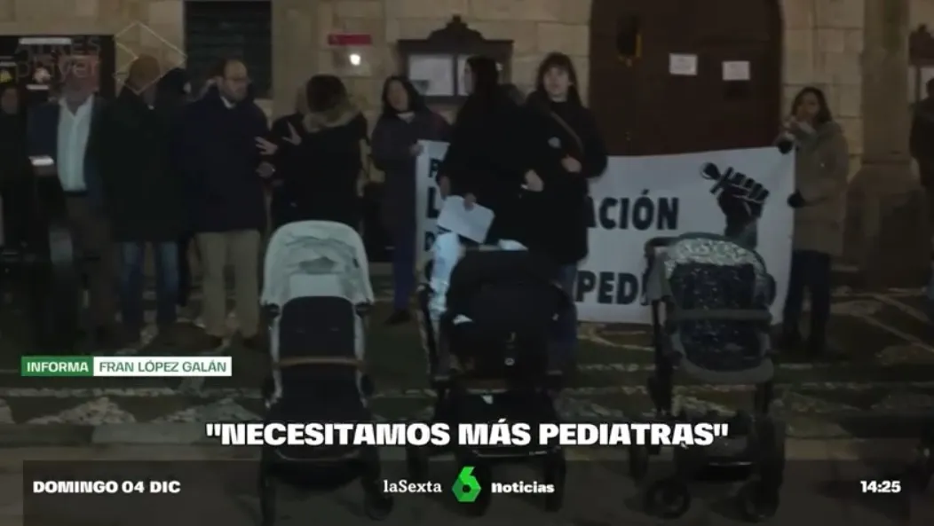 Foto 2 - laSexta se hace eco de la manifestaci&oacute;n por la mejora de la atenci&oacute;n pedi&aacute;trica