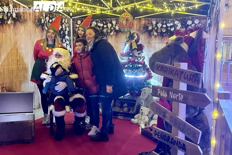 Peñaranda ofrecía una masiva bienvenida a Papa Noel