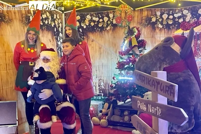 Peñaranda ofrecía una masiva bienvenida a Papa Noel