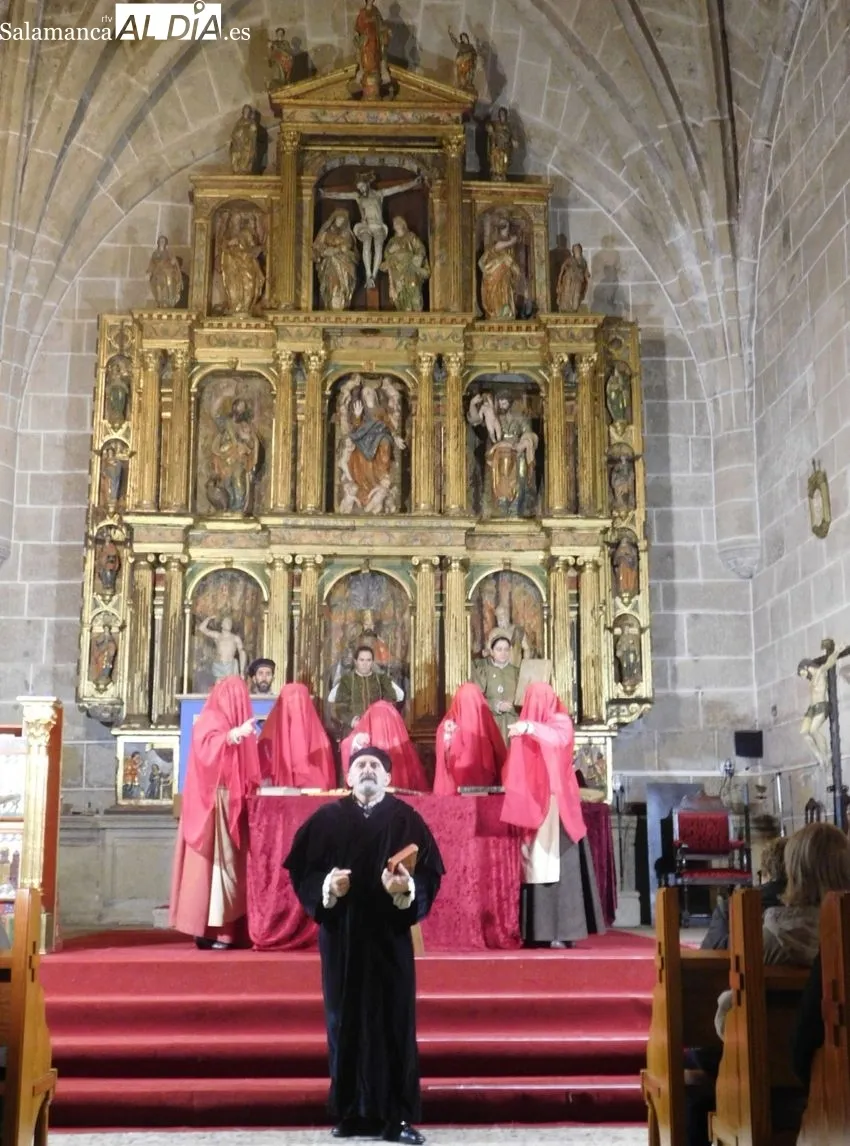 Representación de la obra 'Buscando a Nebrija', en Bañobárez 