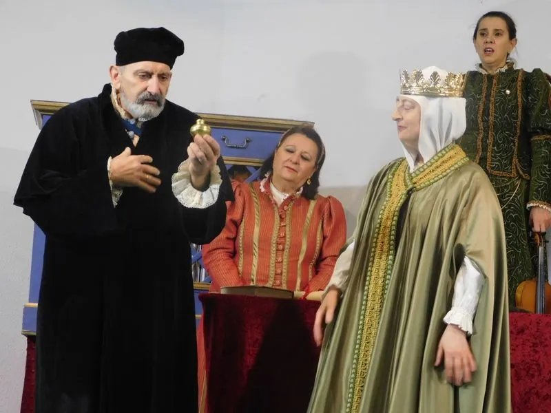 Representación de la obra 'Buscando a Nebrija' en Barruecopardo