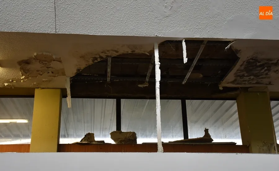 Foto 6 - Prosiguen los desprendimientos en la Estaci&oacute;n, que ya tiene cartel de obras pero sin rastro de las mismas