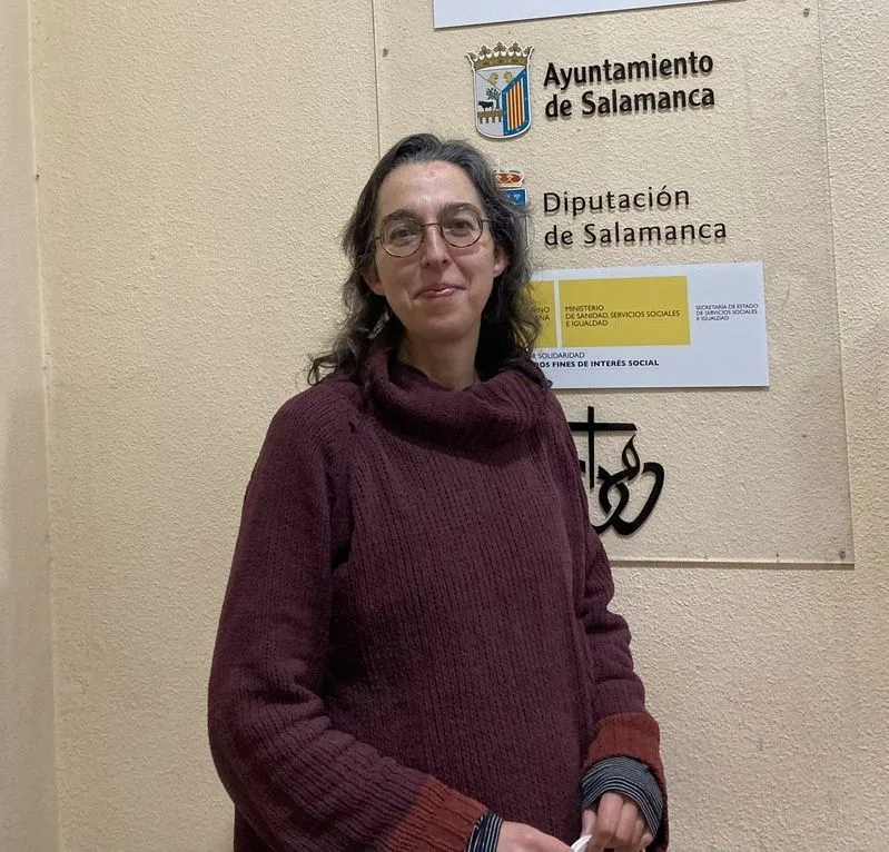 Gabriela Cabrero, docente de la Casa Acogida Padre Damián