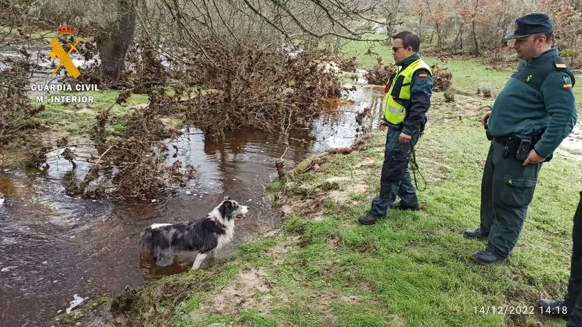 Imágenes de la Guardia Civil durante la búsqueda en la rivera de Cabeza de Framontanos