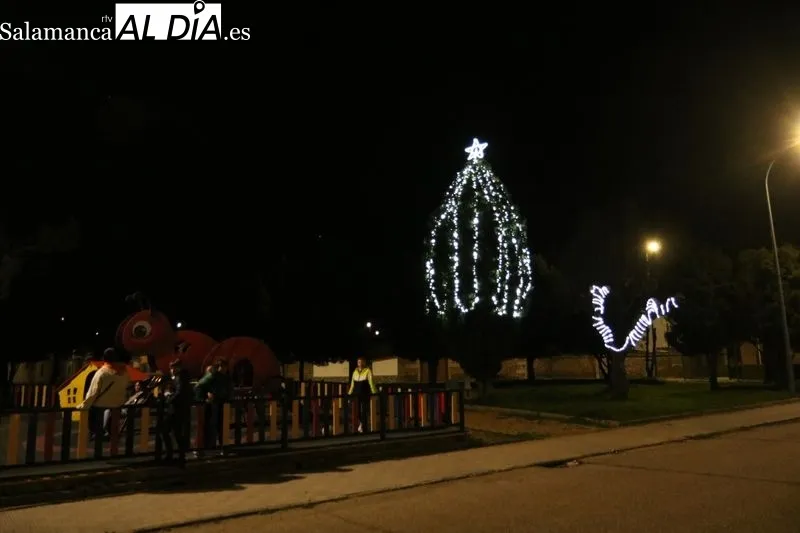 Este sábado tenía lugar el encendido del alumbrado navideño en Vitigudino / CORRAL
