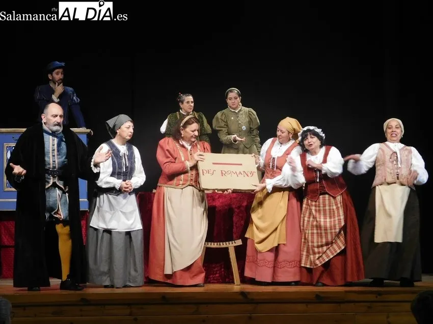 Representación de la obra 'Buscando a Nebrija' en Saucelle 